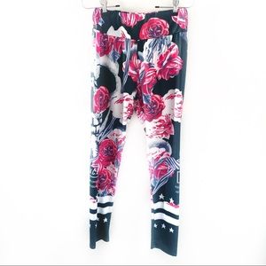 Rock Code Floral Fitness Leggings Size L